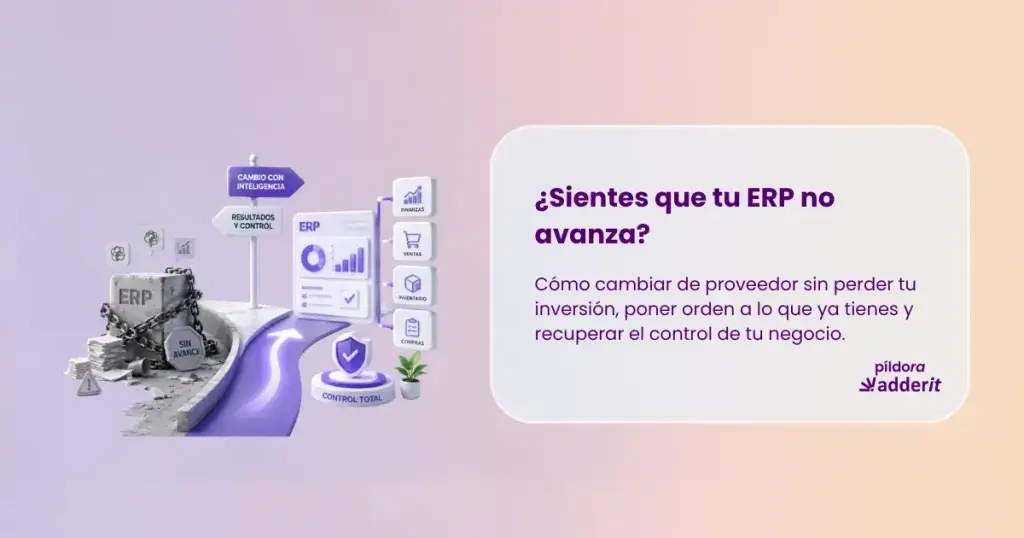 ¿Sientes que tu ERP no avanza? Infografía en 3D sobre cómo cambiar de partner de Business Central sin perder la inversión con Adderit.