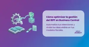 Portada módulo Adderit IRPF Business Central - Visualización de la automatización de retenciones fiscales en un ERP.